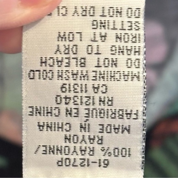 ChenZhou| Navy & Violet Floral Ruffled 3/4 Sleeve Swing Dress Sz M - Picture 6 of 6